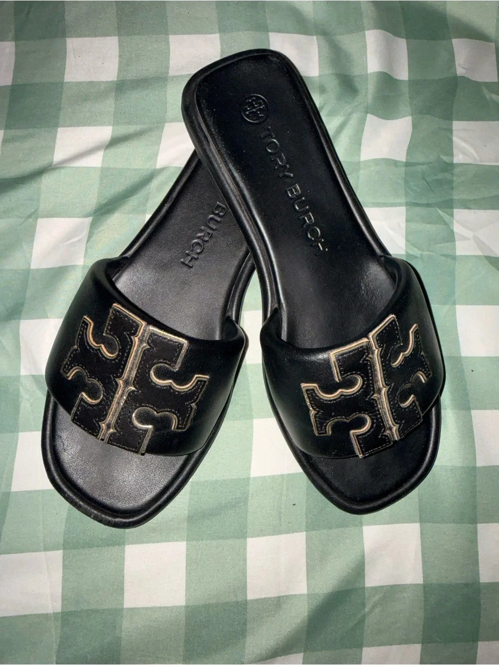 Tory Burch Double T Sport Slide Sandals - Women's